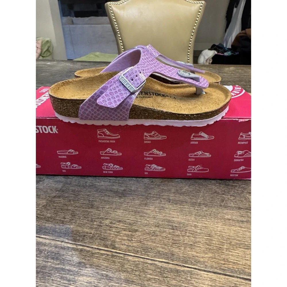 Birkenstock Kids Gizeh Size 30 Kids 12 Purple‎ Magic Snake Lilac Upper